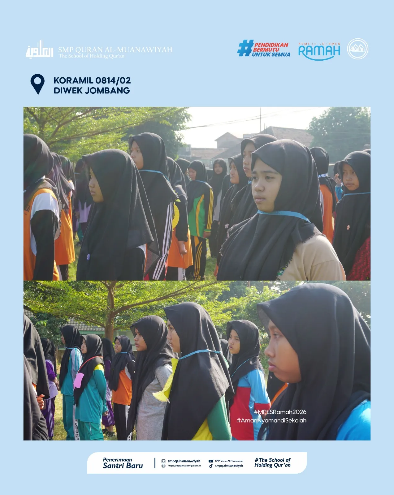 mpls ramah smp quran al muanawiyah 2026 hari 2