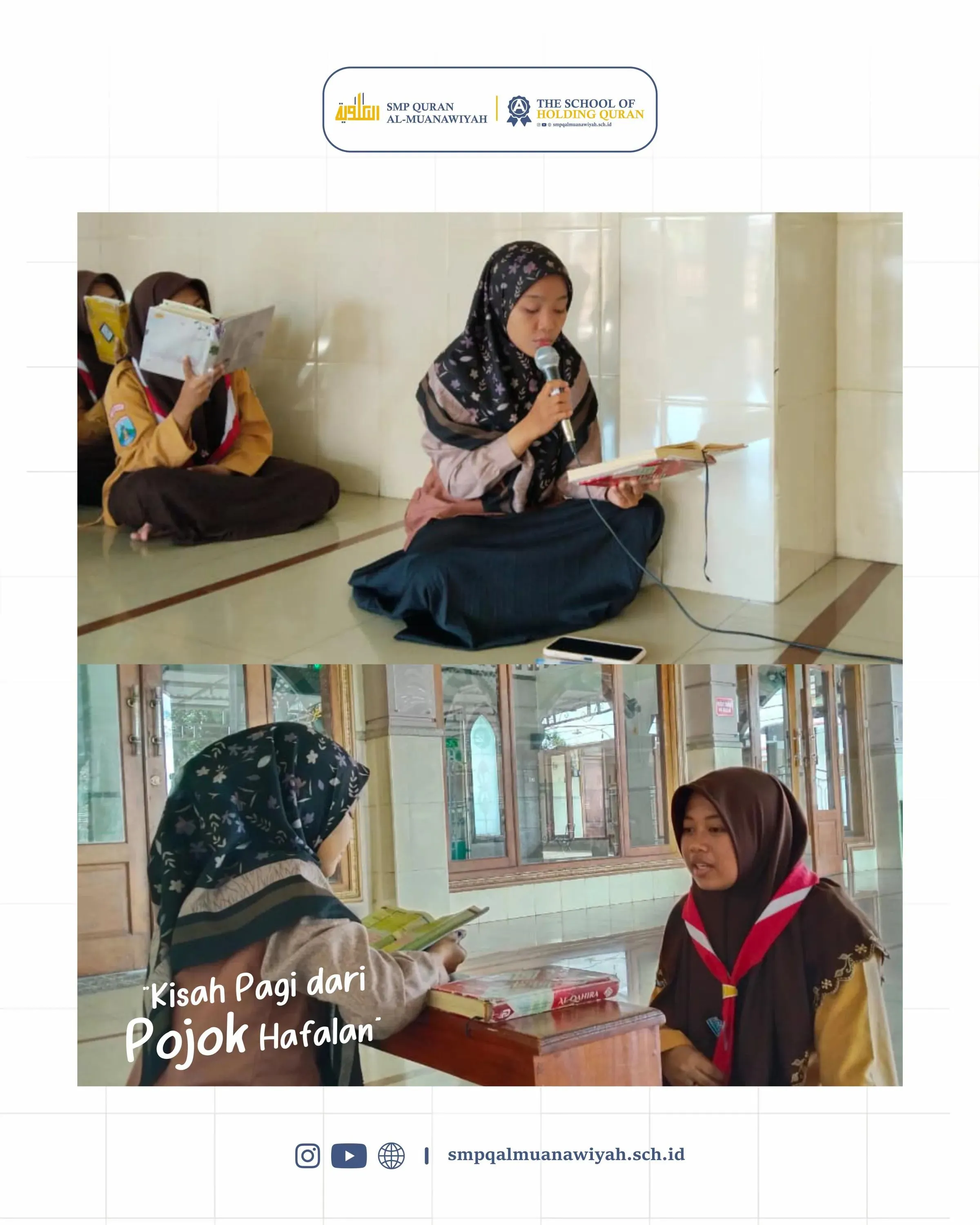 Kegiatan hafalan quran di SMP Quran Al-Muanawiyah