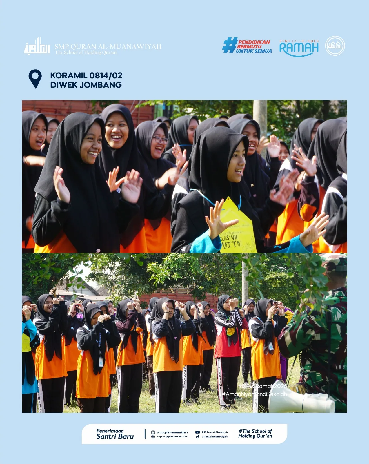 mpls ramah smp quran al muanawiyah 2026 hari 2