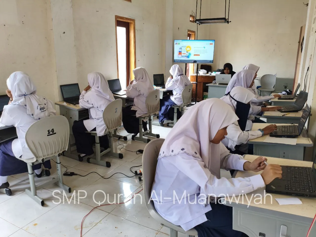 try out TKA (tes kemampuan akadmik) MKKS SMP Swasta Kab. Jombang