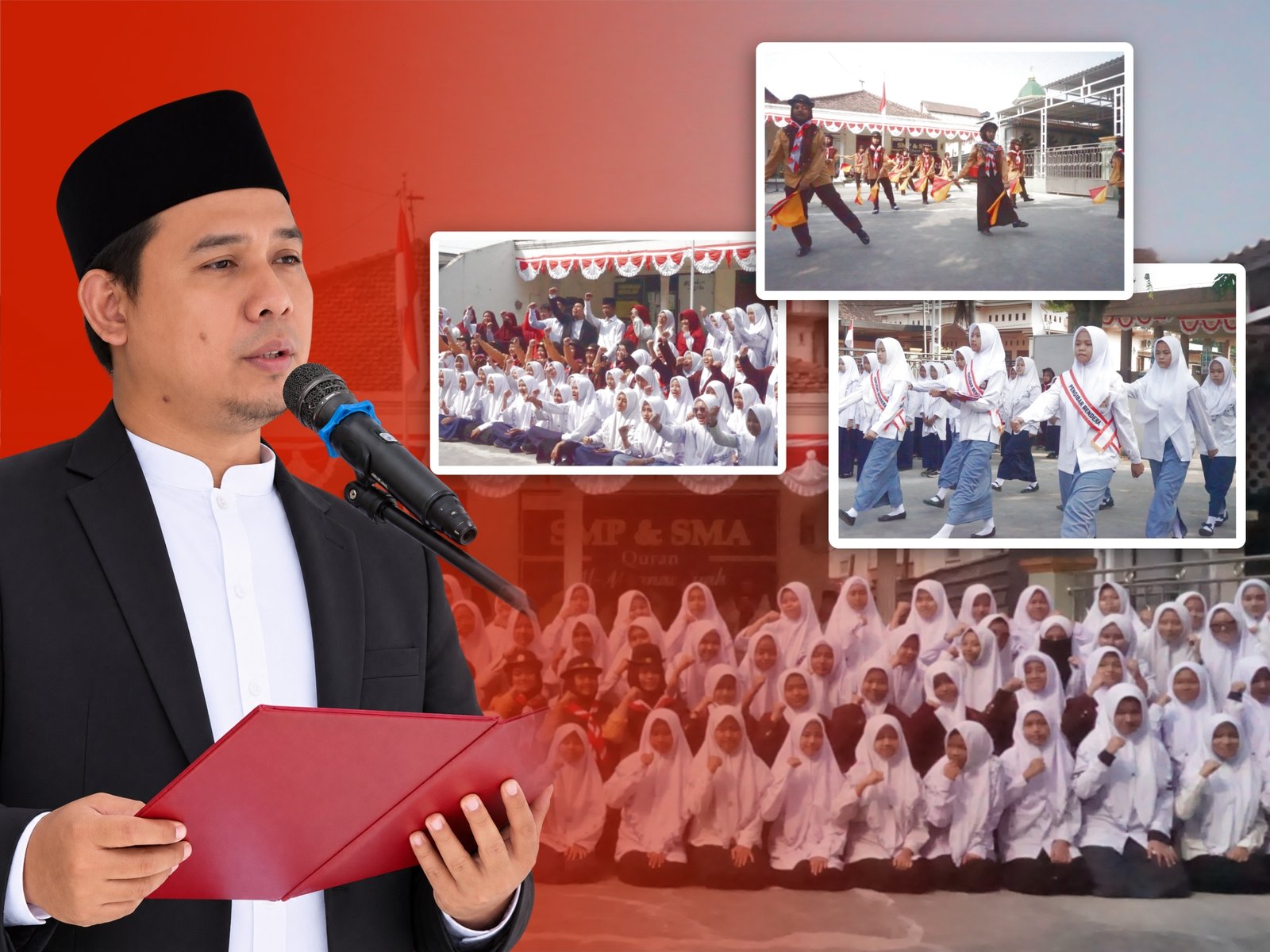 Peringatan HUT ke-81 Kemerdekaan Republik Indonesia di SMP Quran Al-Muanawiyah