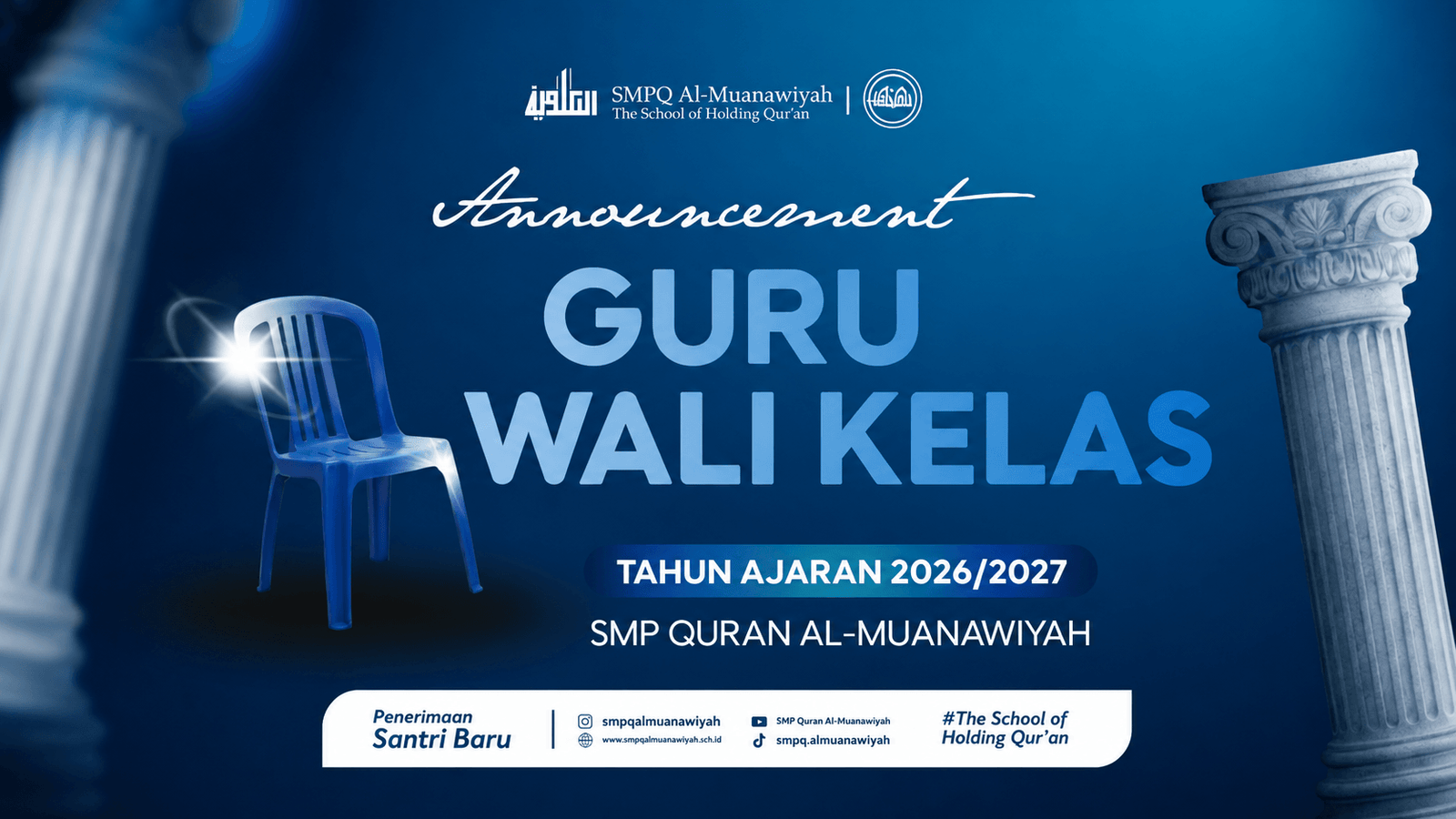 Pengumuman Penetapan Wali Kelas Tahun Ajaran 2026/2027