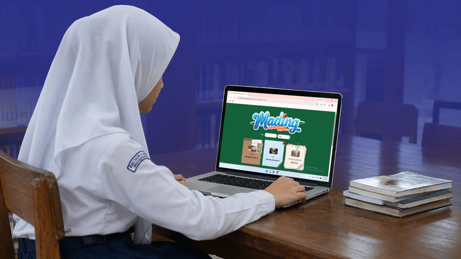 Website SMP Quran Al-Muanawiyah Hadirkan Mading Digital